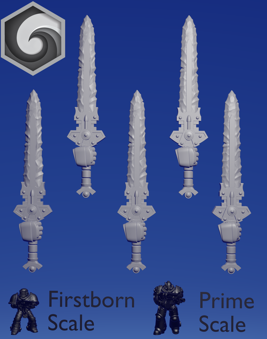 Primal Hound Right Sword D x 5 ~  Greytide Studio image 0