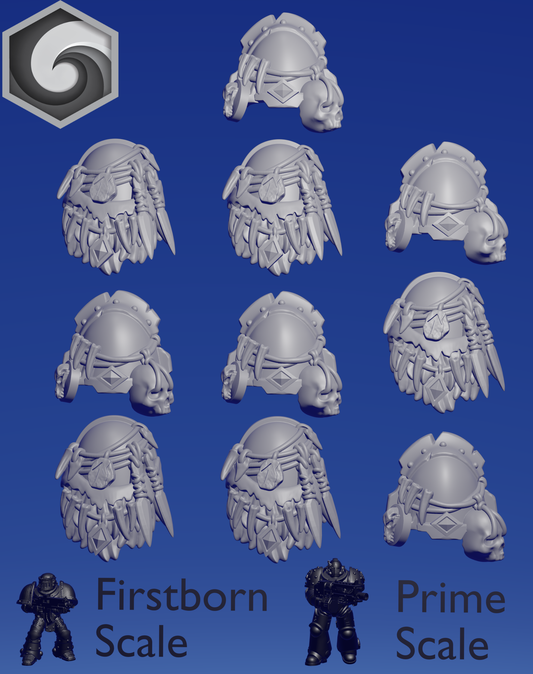 Primal Hound Shoulderpad B x 10 ~  Greytide Studio image 0