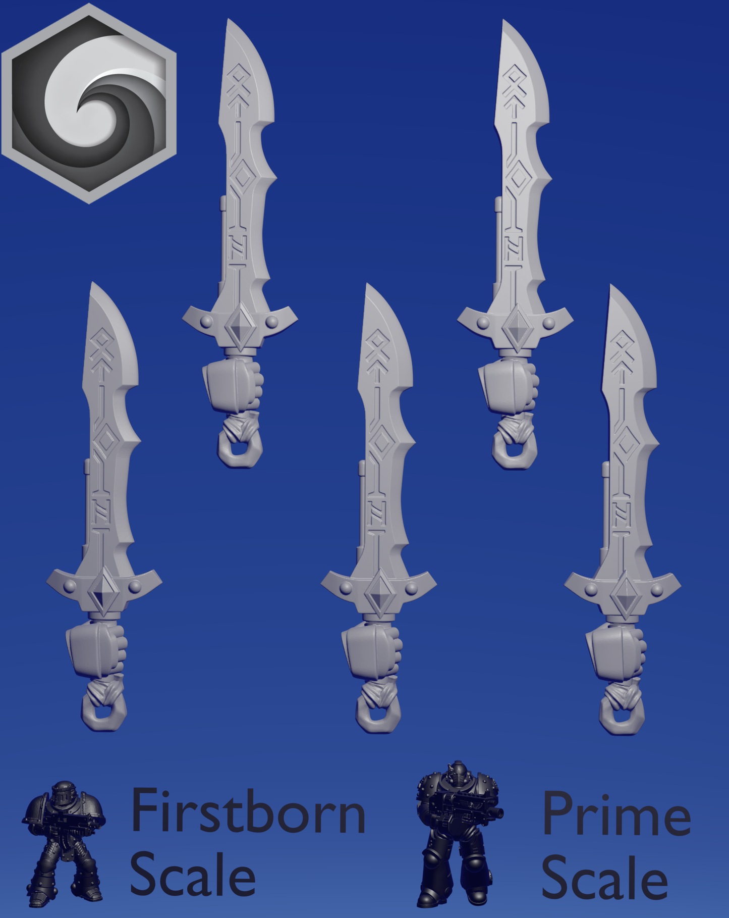 Primal Hound Right Sword E x 5 ~ Greytide Studio image 0