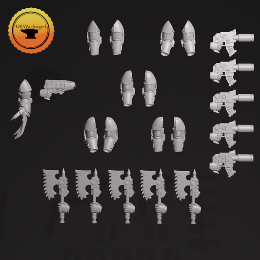 M6 Assault Arms - chainaxe ~  Helforged Minis image 0