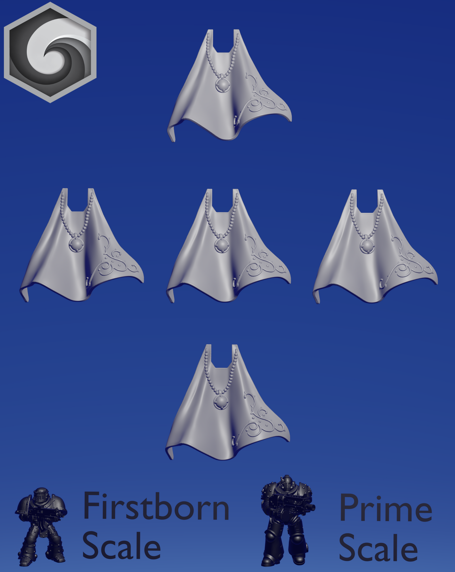 Crimson Lords Cloak B x 5 ~ Greytide Studio image 0