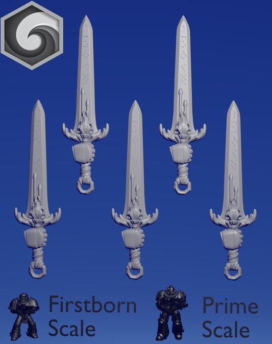 Primal Hound Right Sword B x 5 ~  Greytide Studio image 0