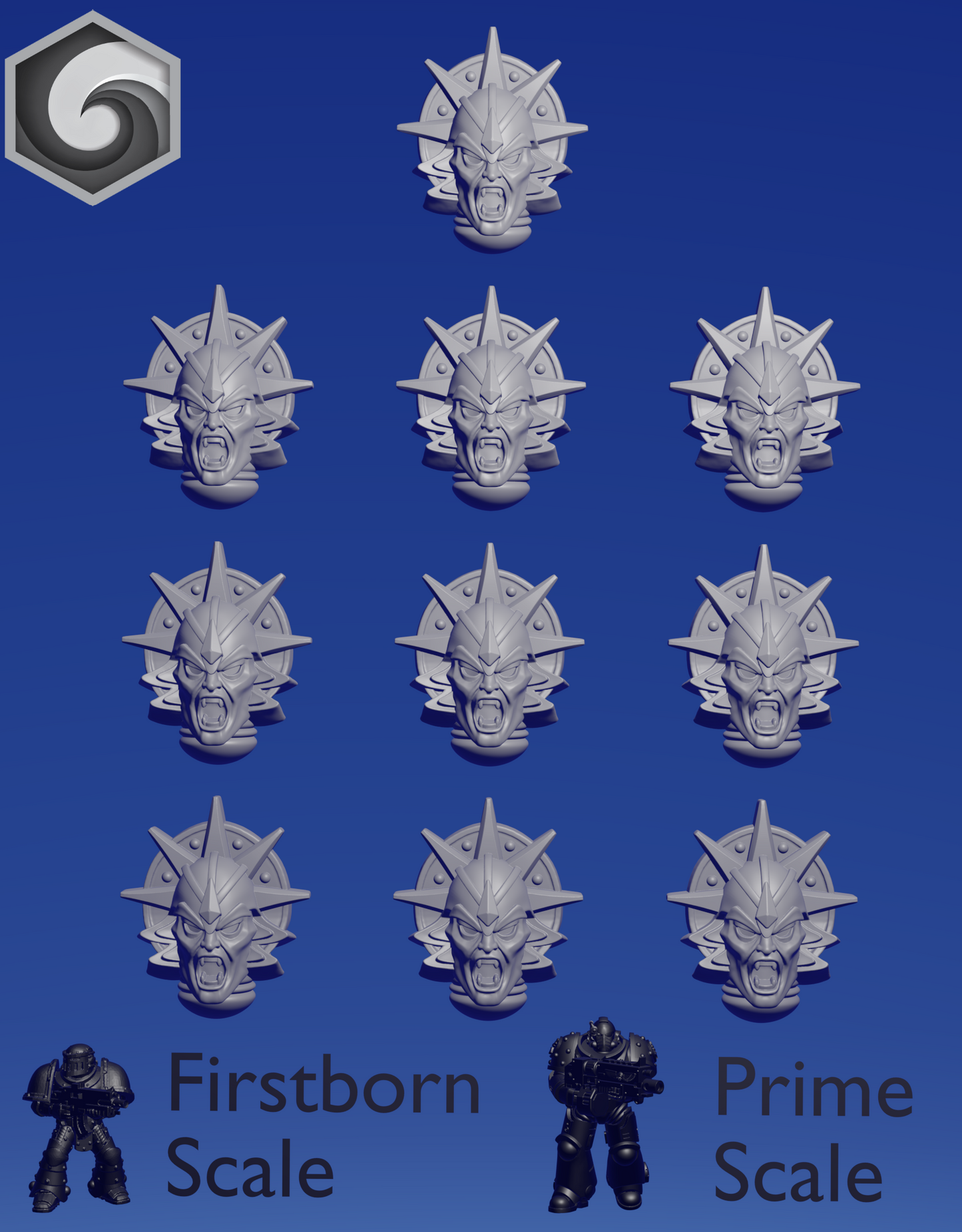 Crimson Lords Helmet E x 10 ~ Greytide Studio image 0