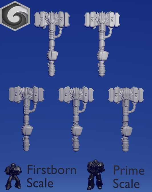 Primal Hound Left Hammer A x 5 ~  Greytide Studio image 0