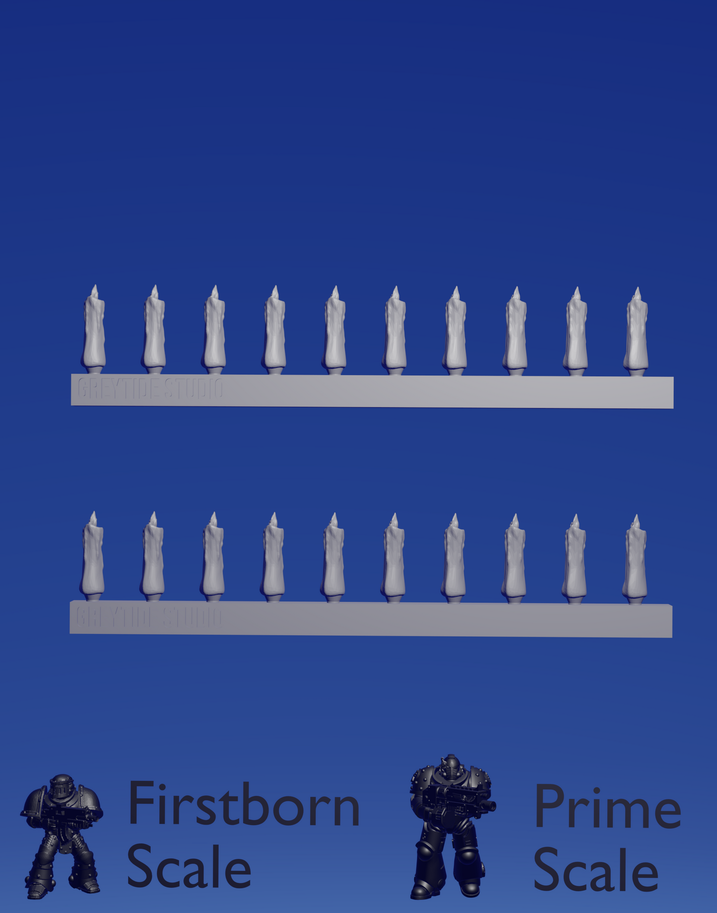 Decorative Candles A x 20 ~ Greytide Studio image 0