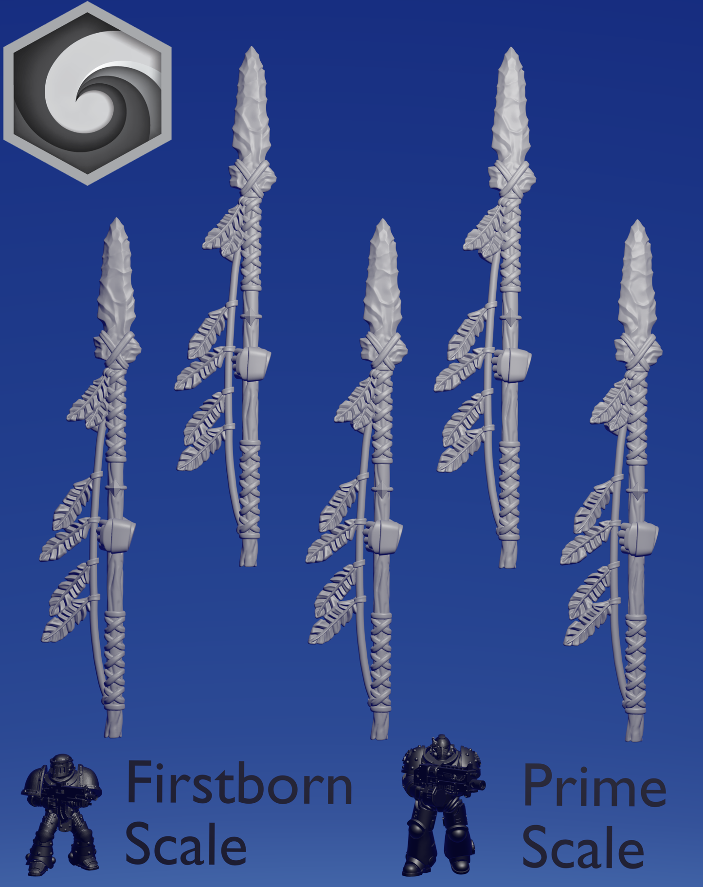 Primal Hound Left Spear E x 5 ~ Greytide Studio image 0