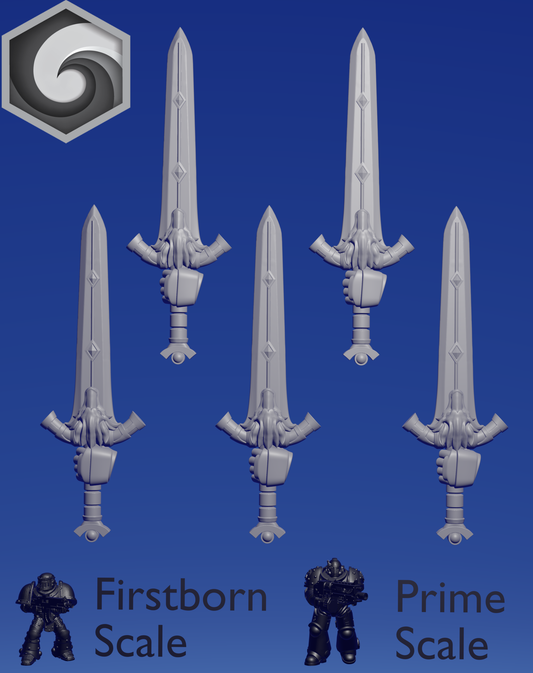 Primal Hound Left Sword C x 5 ~  Greytide Studio image 0