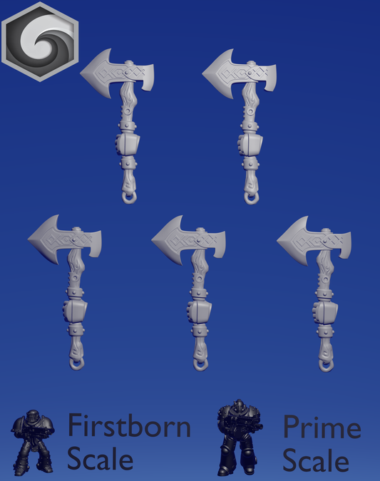 Primal Hound Left Axe D x 5 ~  Greytide Studio image 0