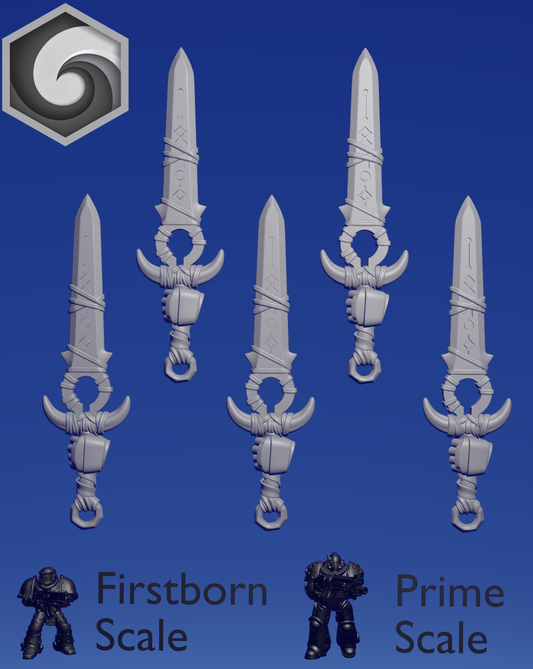 Primal Hound Left Sword A x 5 ~  Greytide Studio image 0