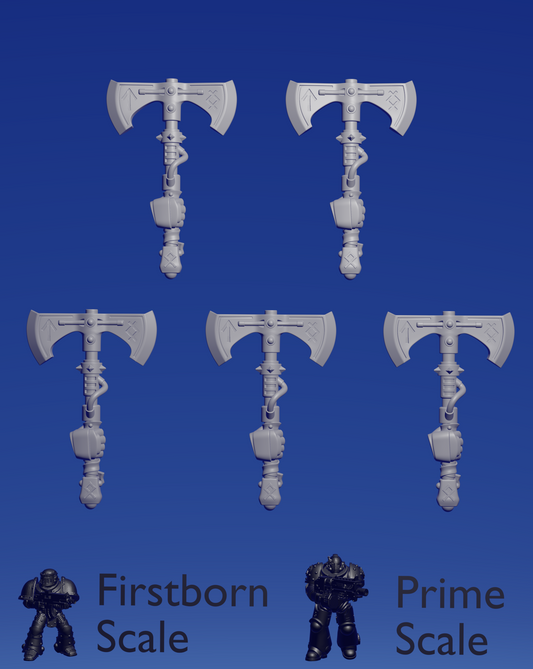 Primal Hound Right Axe B x 5 ~  Greytide Studio image 0