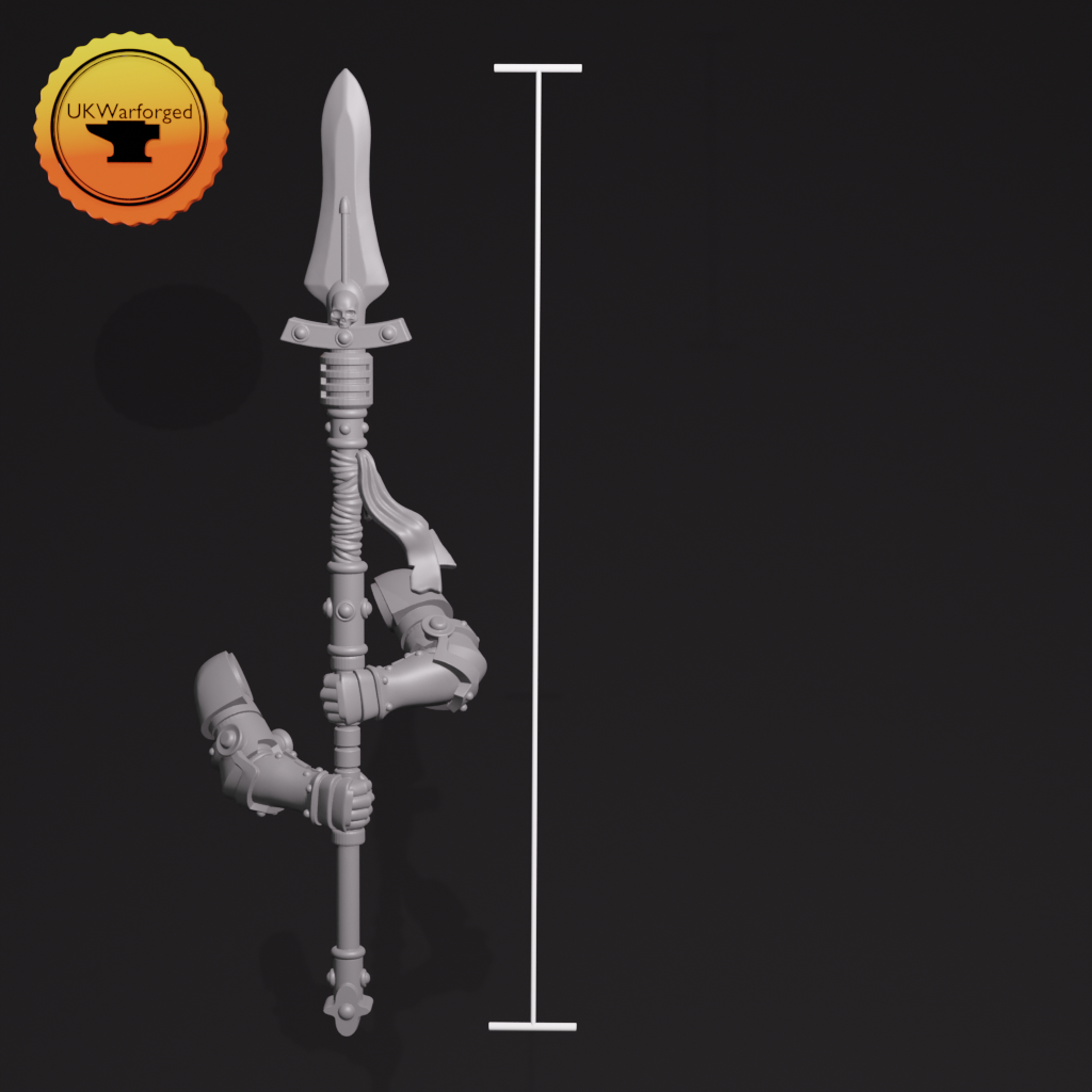 Two-handed power lances x 5 ~ Greytide Studio image 0