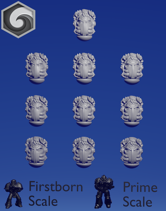 Crimson Lords Helmet A x 10 ~  Greytide Studio image 0