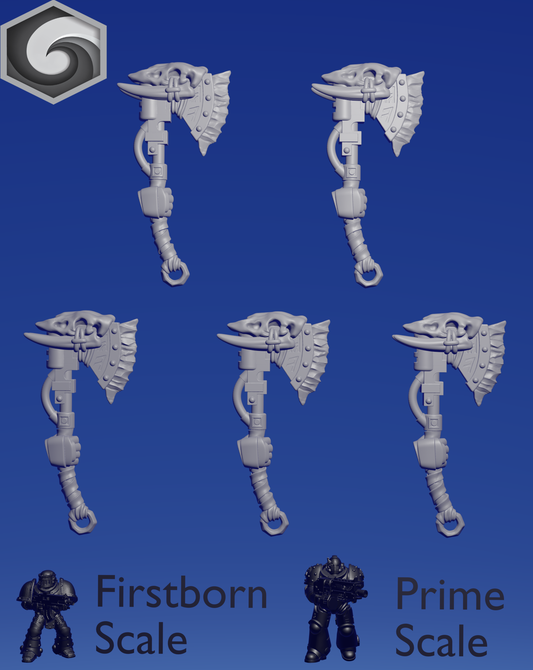 Primal Hound Right Axe E x 5 ~  Greytide Studio image 0