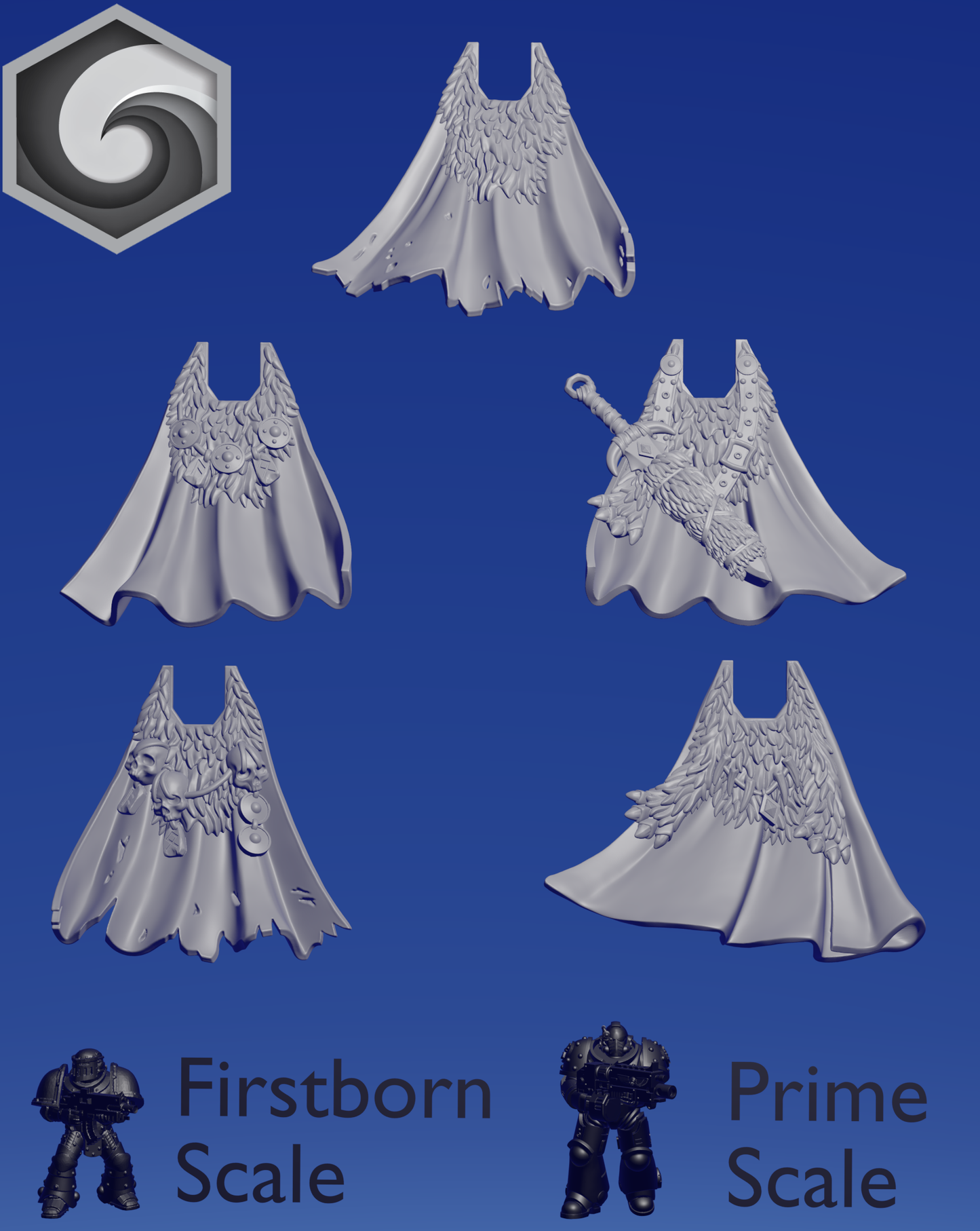 Primal Hound Cloak Mixed x 5 ~ Greytide Studio image 0