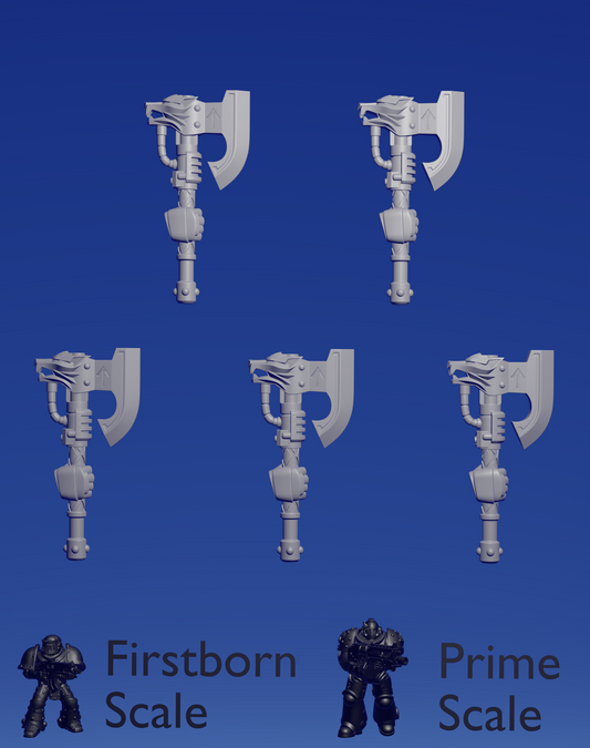 Primal Hound Right Axe A x 5 ~  Greytide Studio image 0