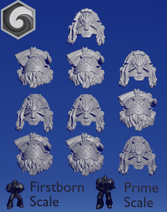 Primal Hound Shoulderpad E x 10 ~  Greytide Studio image 0