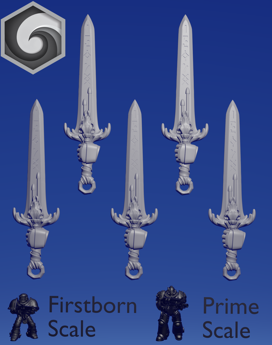 Primal Hound Left Sword B x 5 ~  Greytide Studio image 0