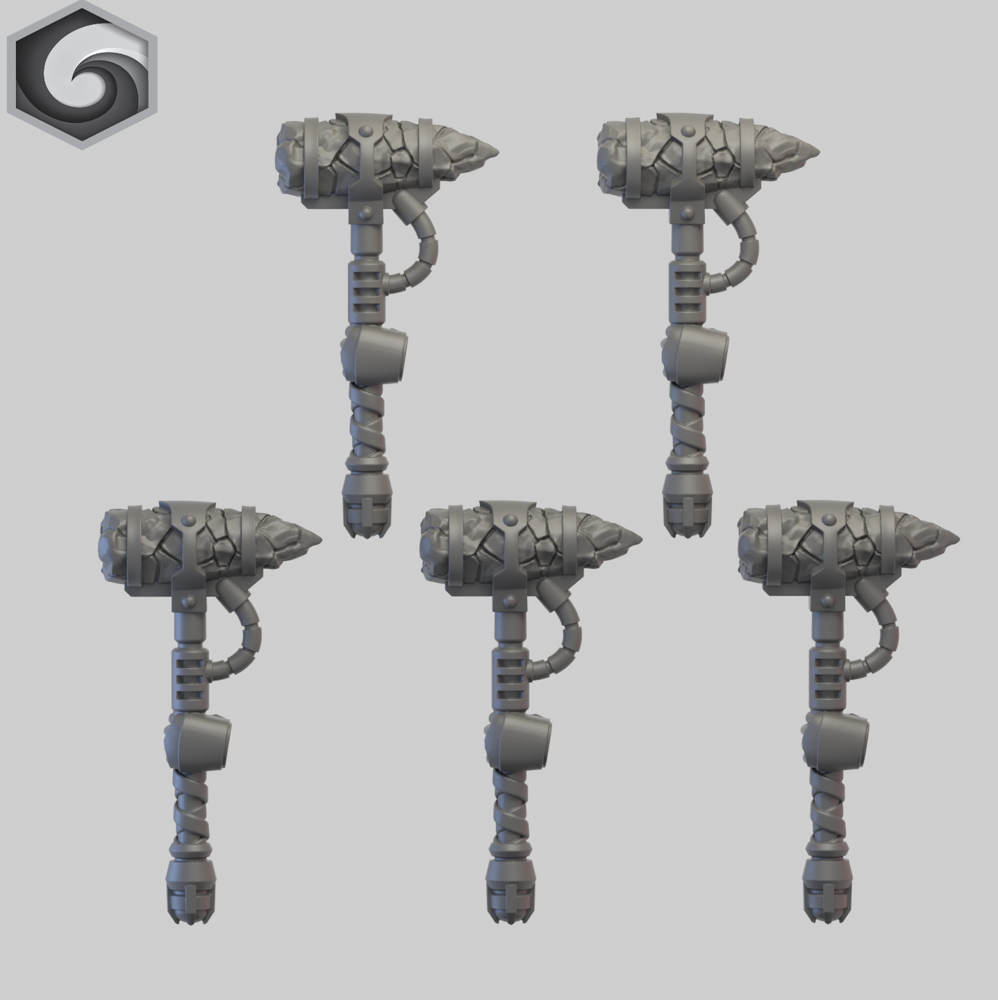 Anvil Warden Thunder Hammer C x 5 ~ Greytide Studio