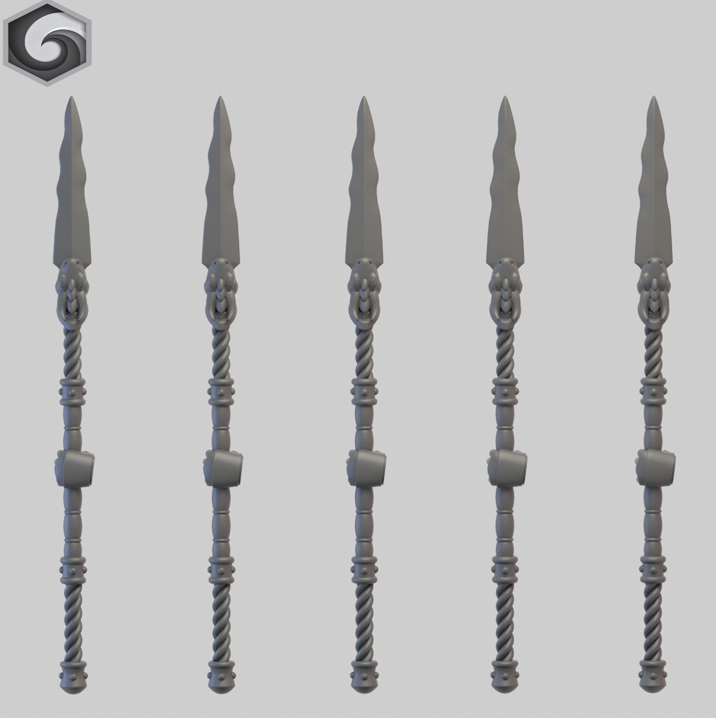 Anvil Warden Power Spear A x 5 ~ Greytide Studio