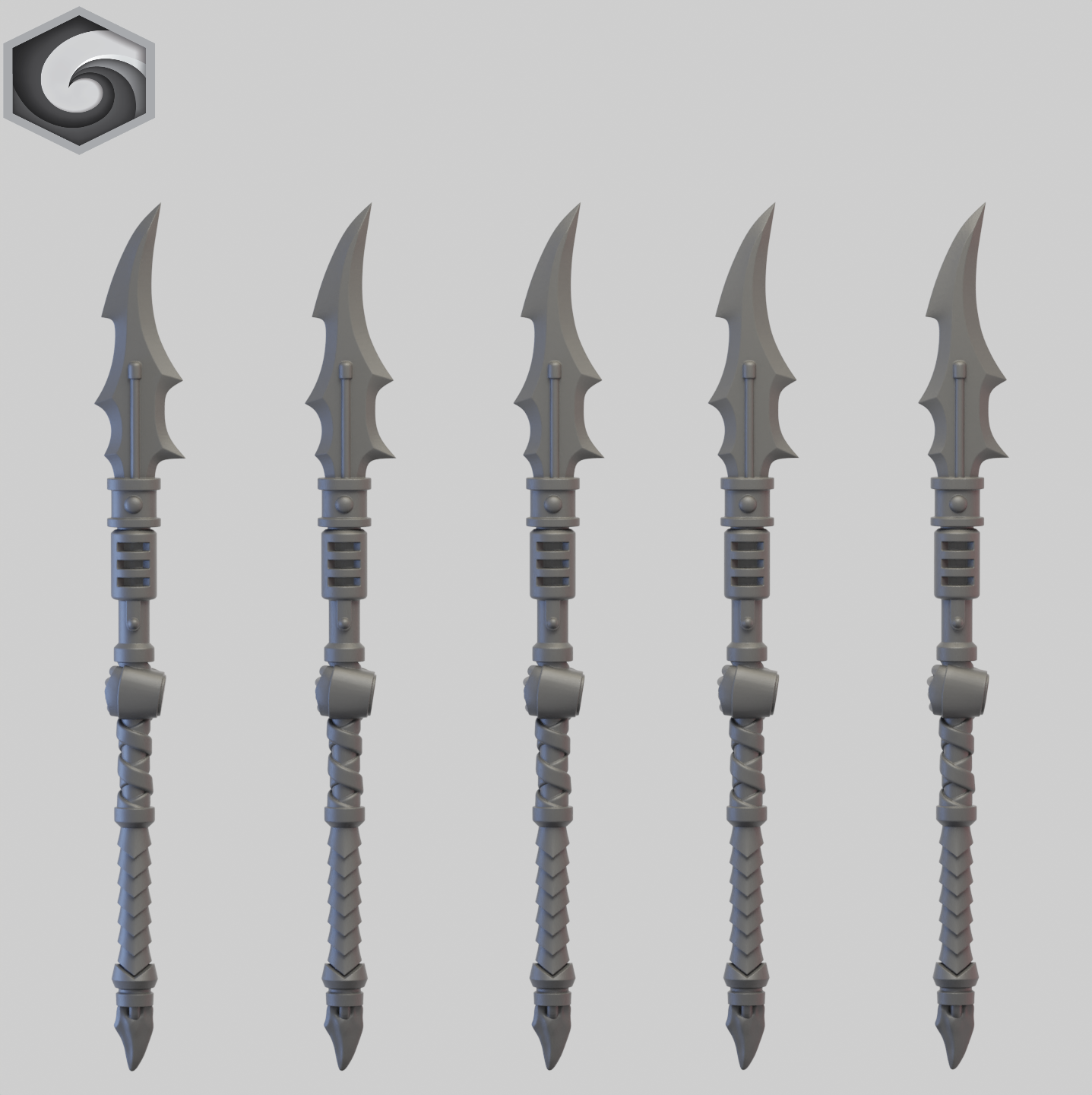 Anvil Warden Power Spear D x 5 ~ Greytide Studio