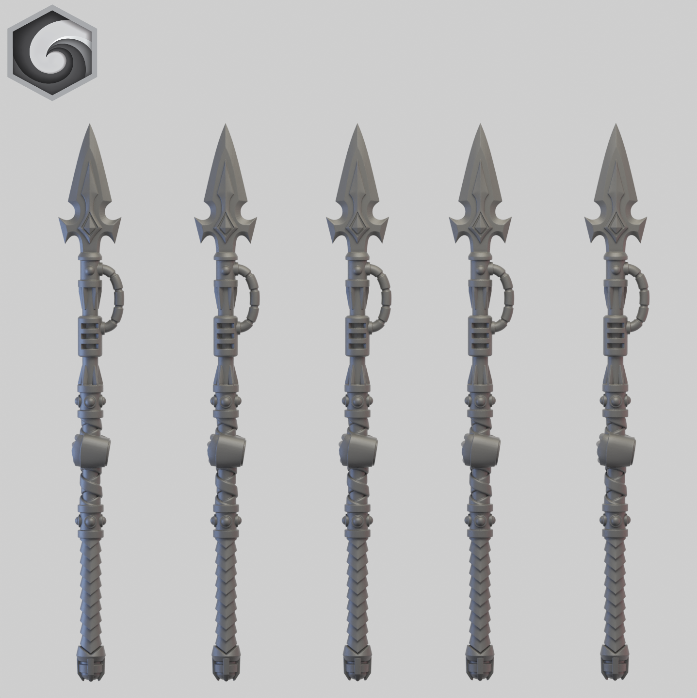 Anvil Warden Power Spear E x 5 ~ Greytide Studio