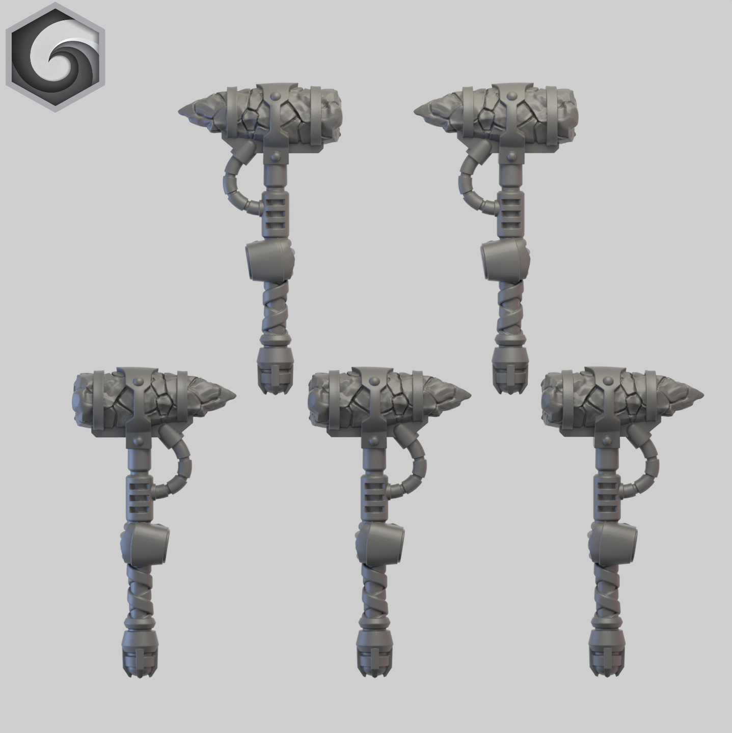 Anvil Warden Thunder Hammer C x 5 ~ Greytide Studio
