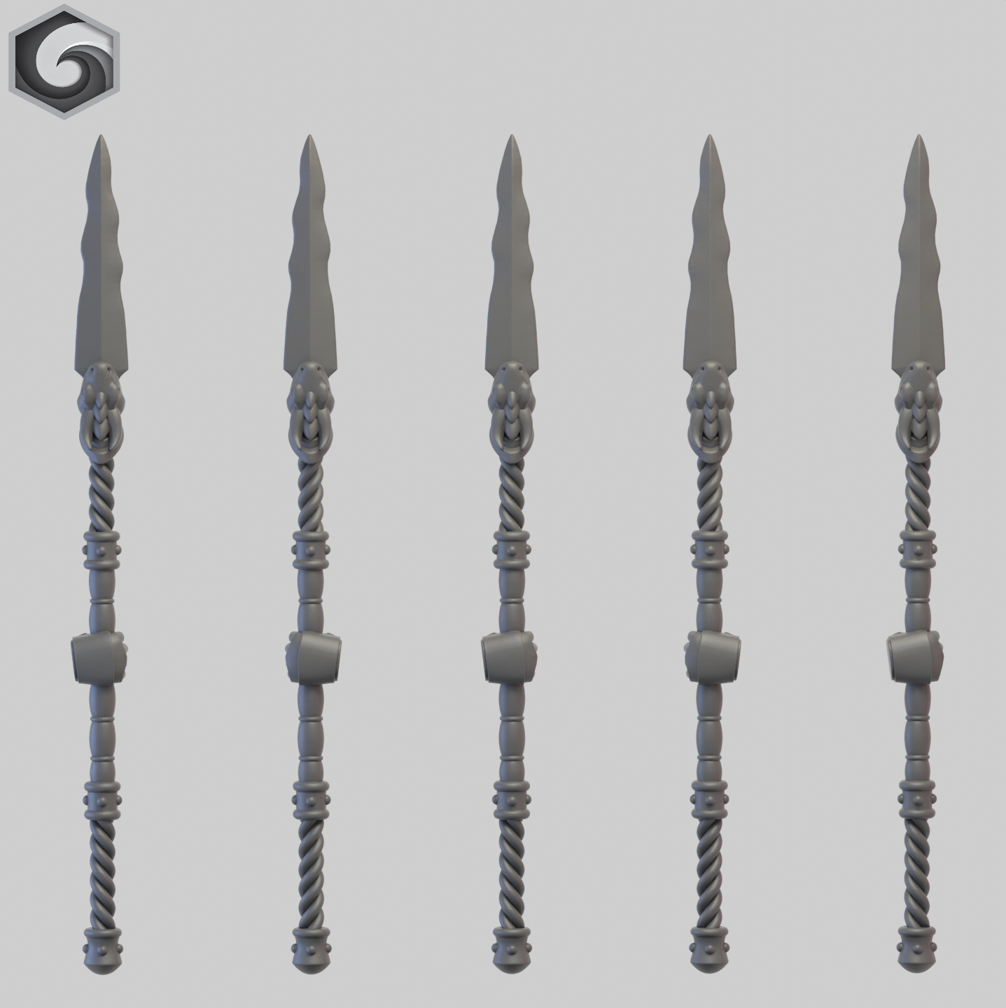 Anvil Warden Power Spear A x 5 ~ Greytide Studio