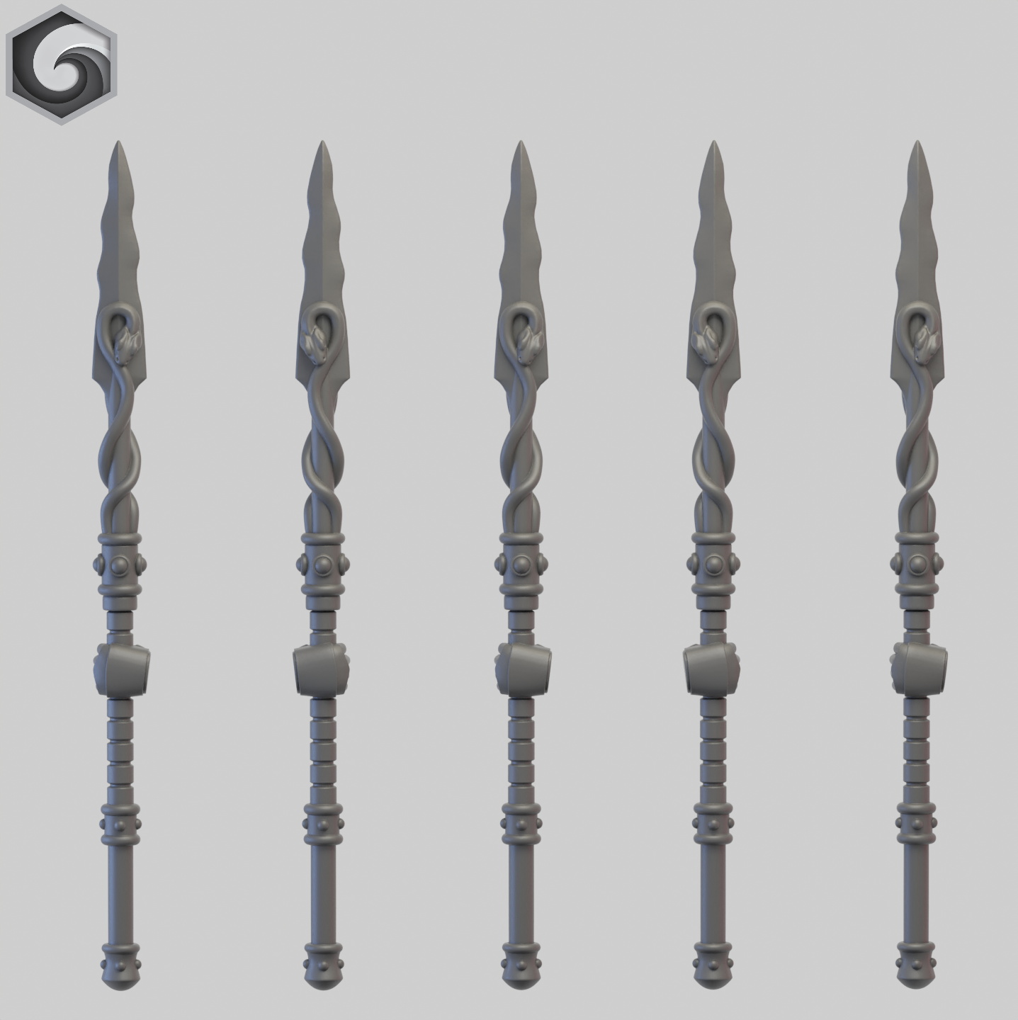 Anvil Warden Power Spear B x 5 ~ Greytide Studio