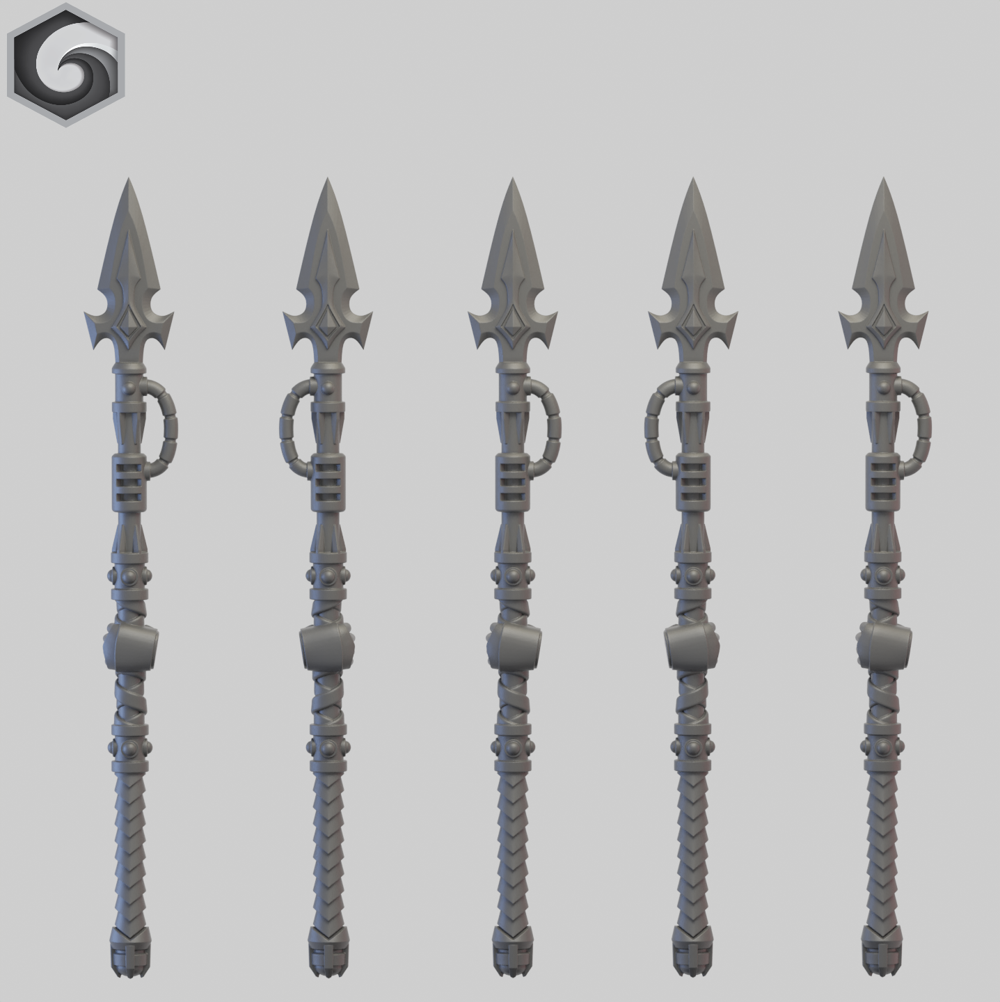 Anvil Warden Power Spear E x 5 ~ Greytide Studio