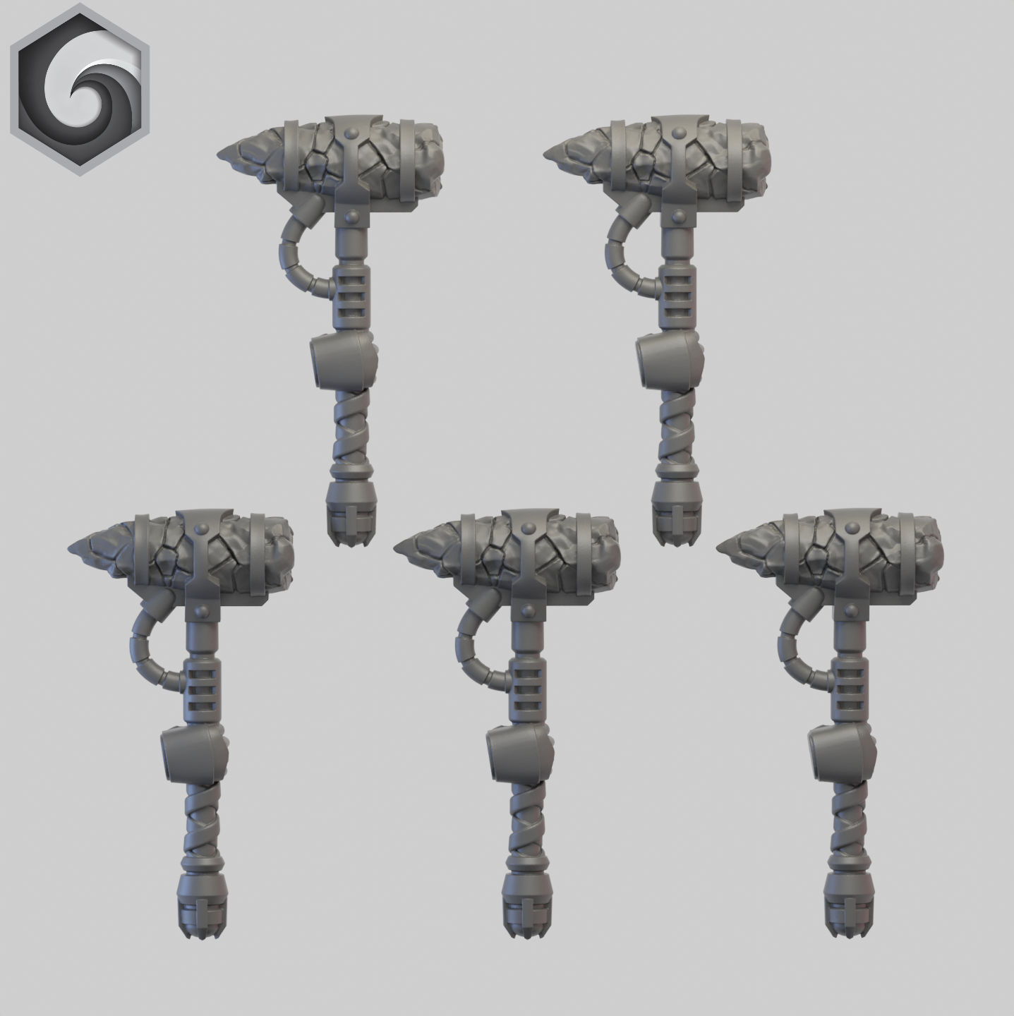 Anvil Warden Thunder Hammer C x 5 ~ Greytide Studio