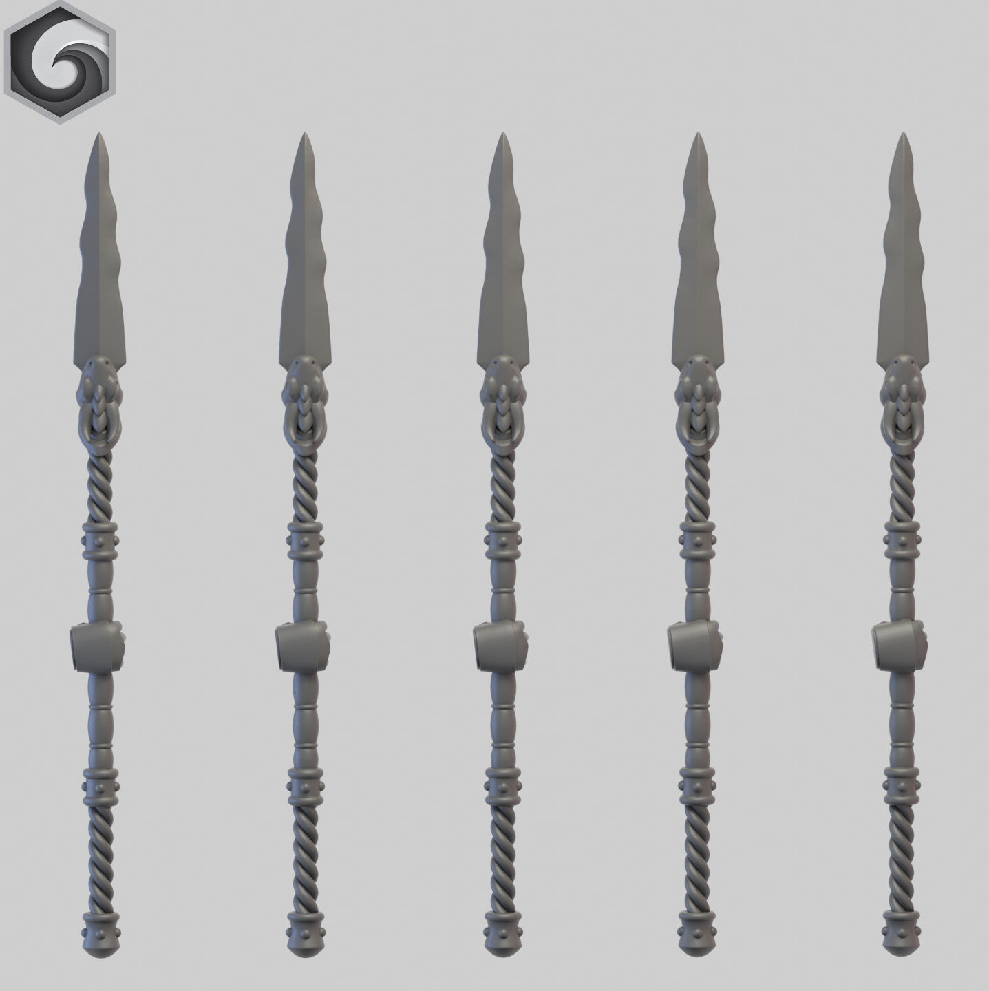 Anvil Warden Power Spear A x 5 ~ Greytide Studio