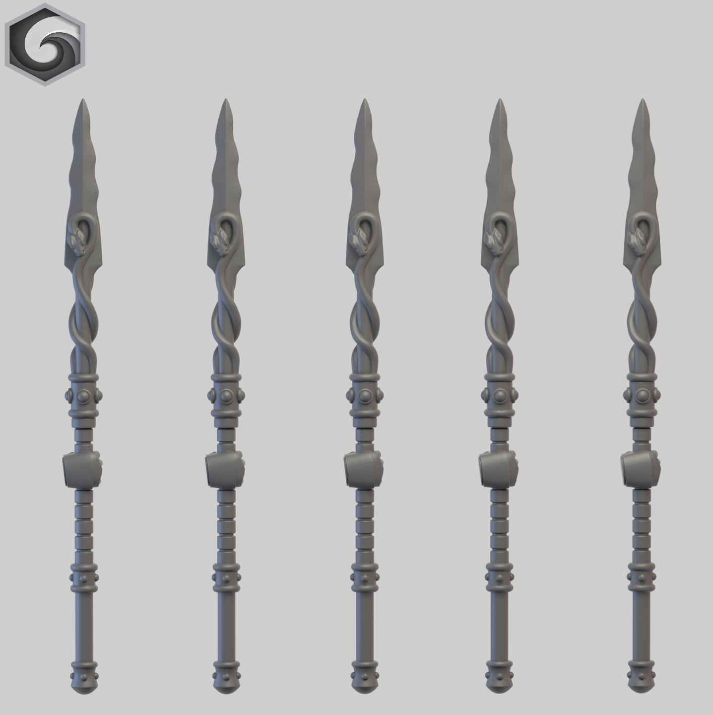 Anvil Warden Power Spear B x 5 ~ Greytide Studio