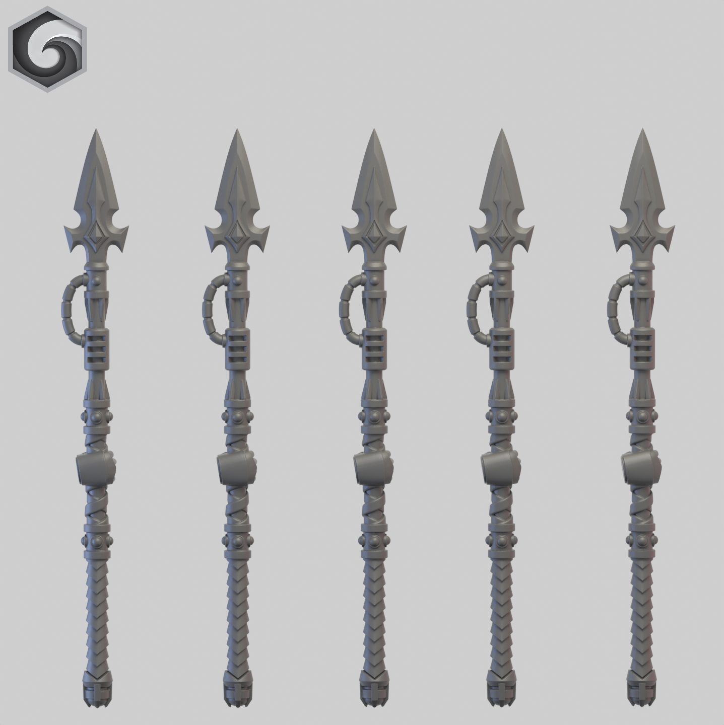 Anvil Warden Power Spear E x 5 ~ Greytide Studio