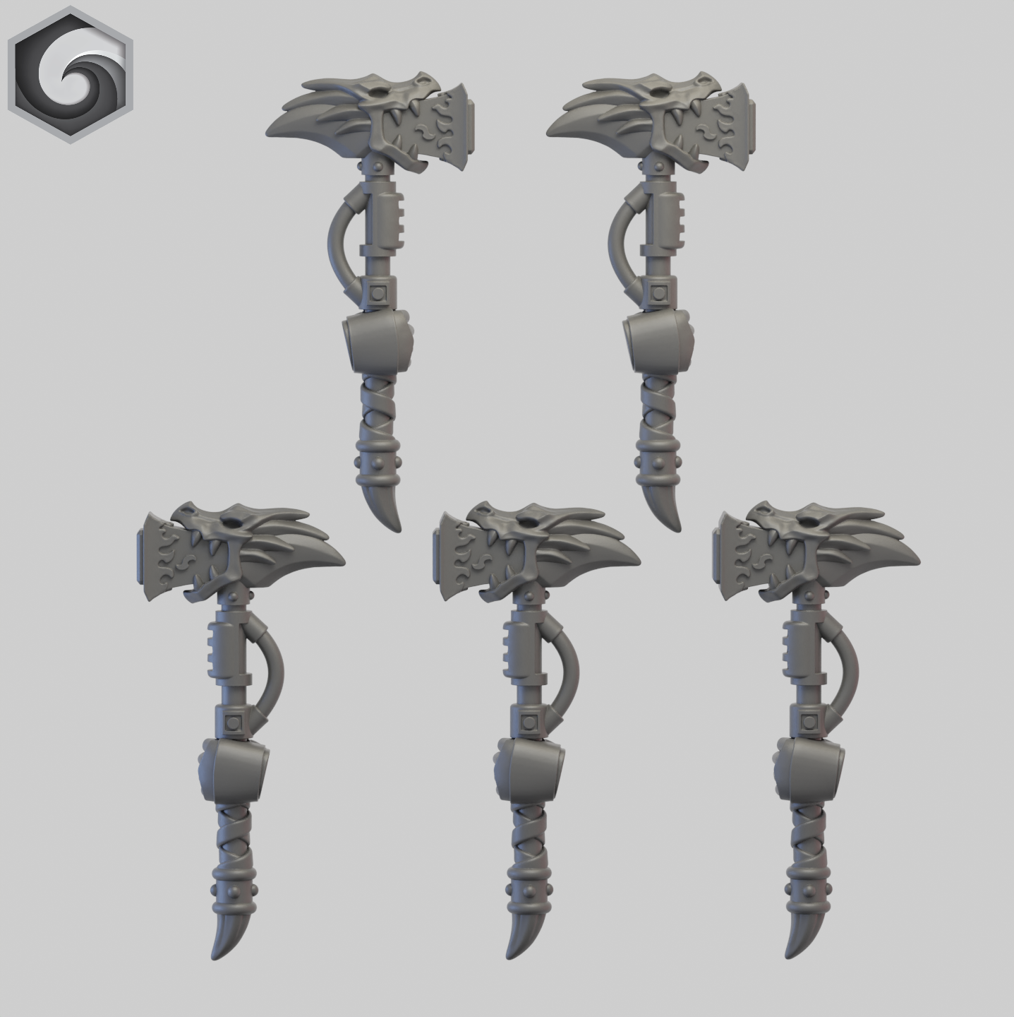 Anvil Warden Thunder Hammer A x 5 ~ Greytide Studio