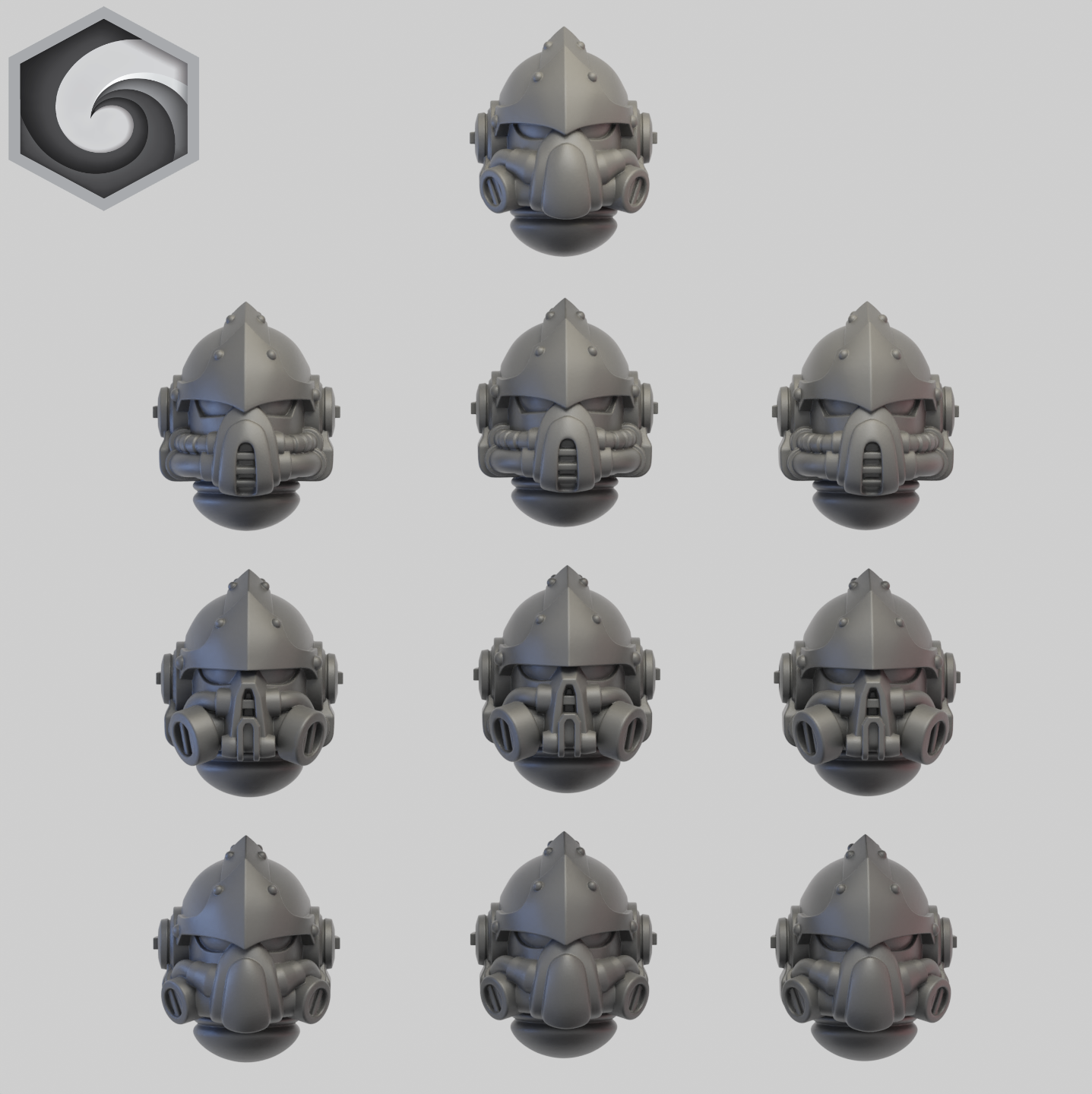 Anvil Warden Helmet C x 10 ~ Greytide Studio