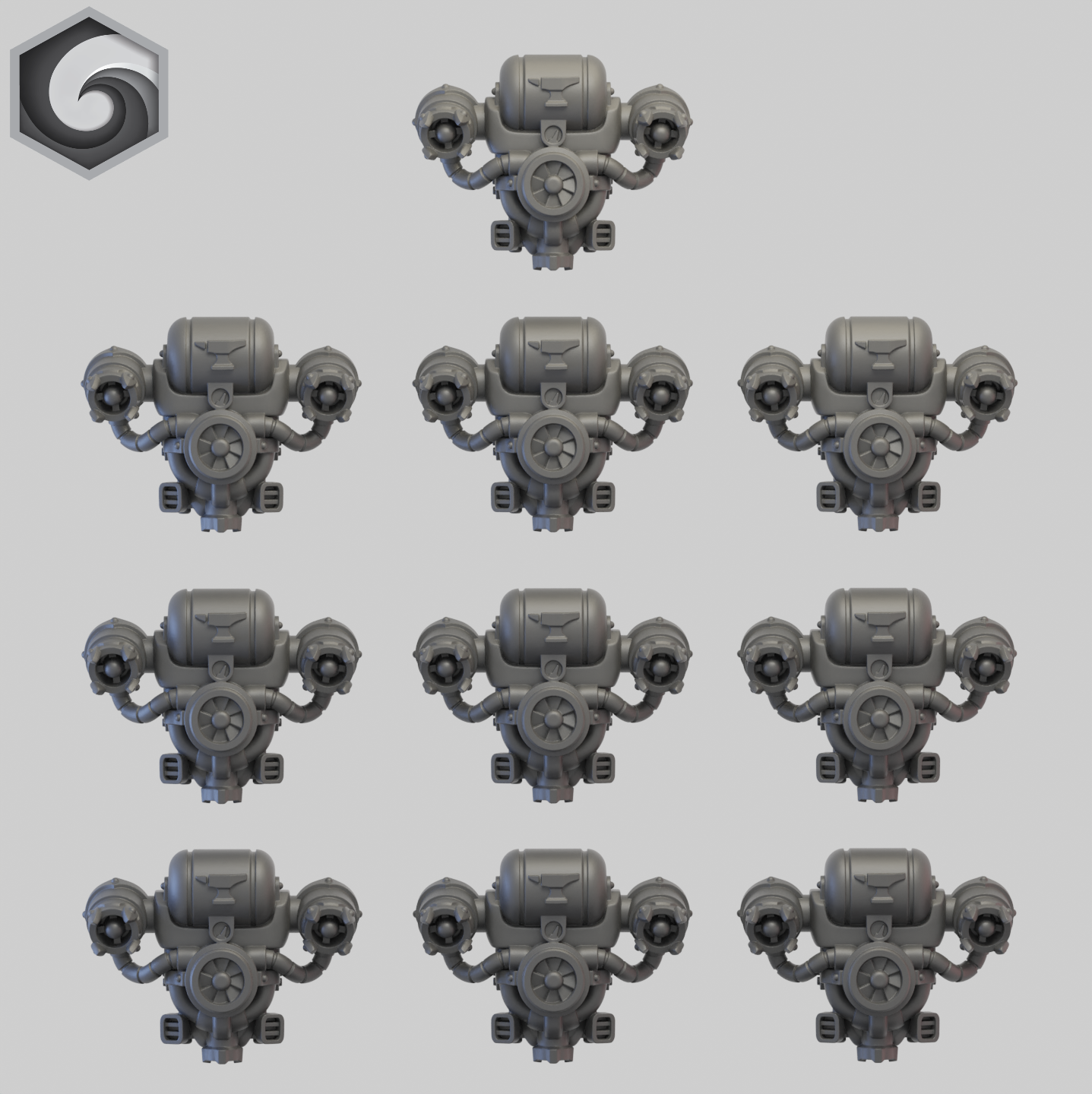 Anvil Warden Jump Pack A x 10 ~ Greytide Studio