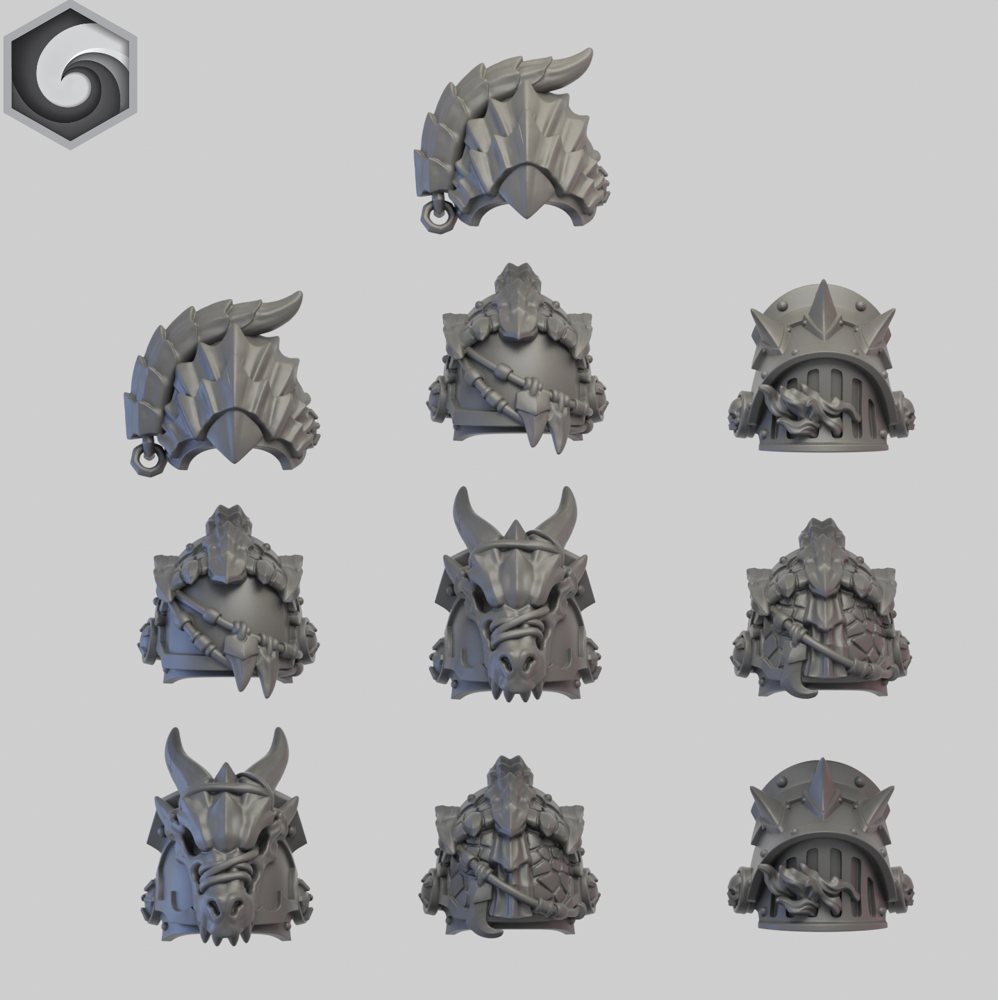 Anvil Warden Mixed Shoulderpad A x 10 ~ Greytide Studio