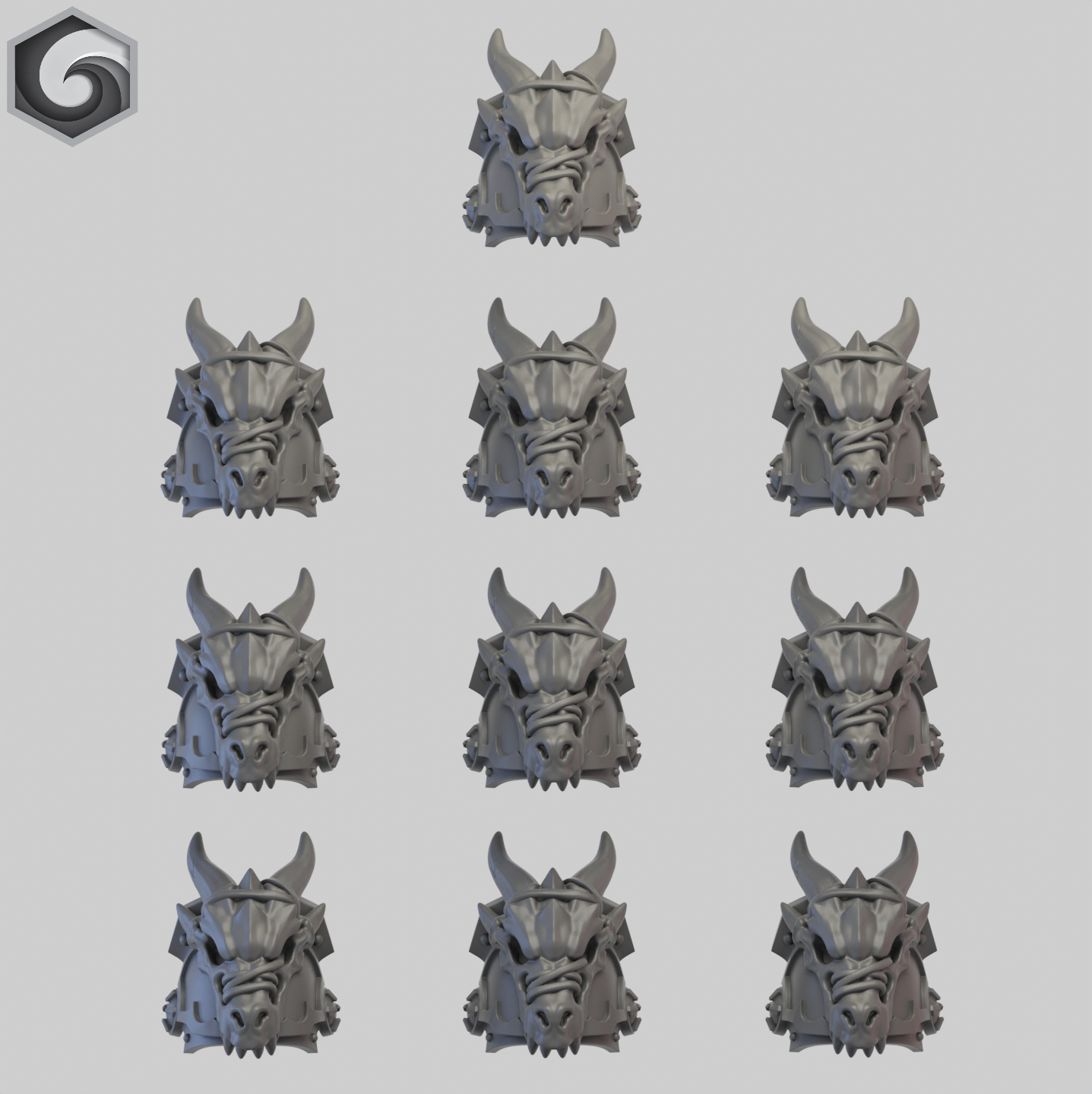 Anvil Warden Shoulderpad A x 10 ~ Greytide Studio