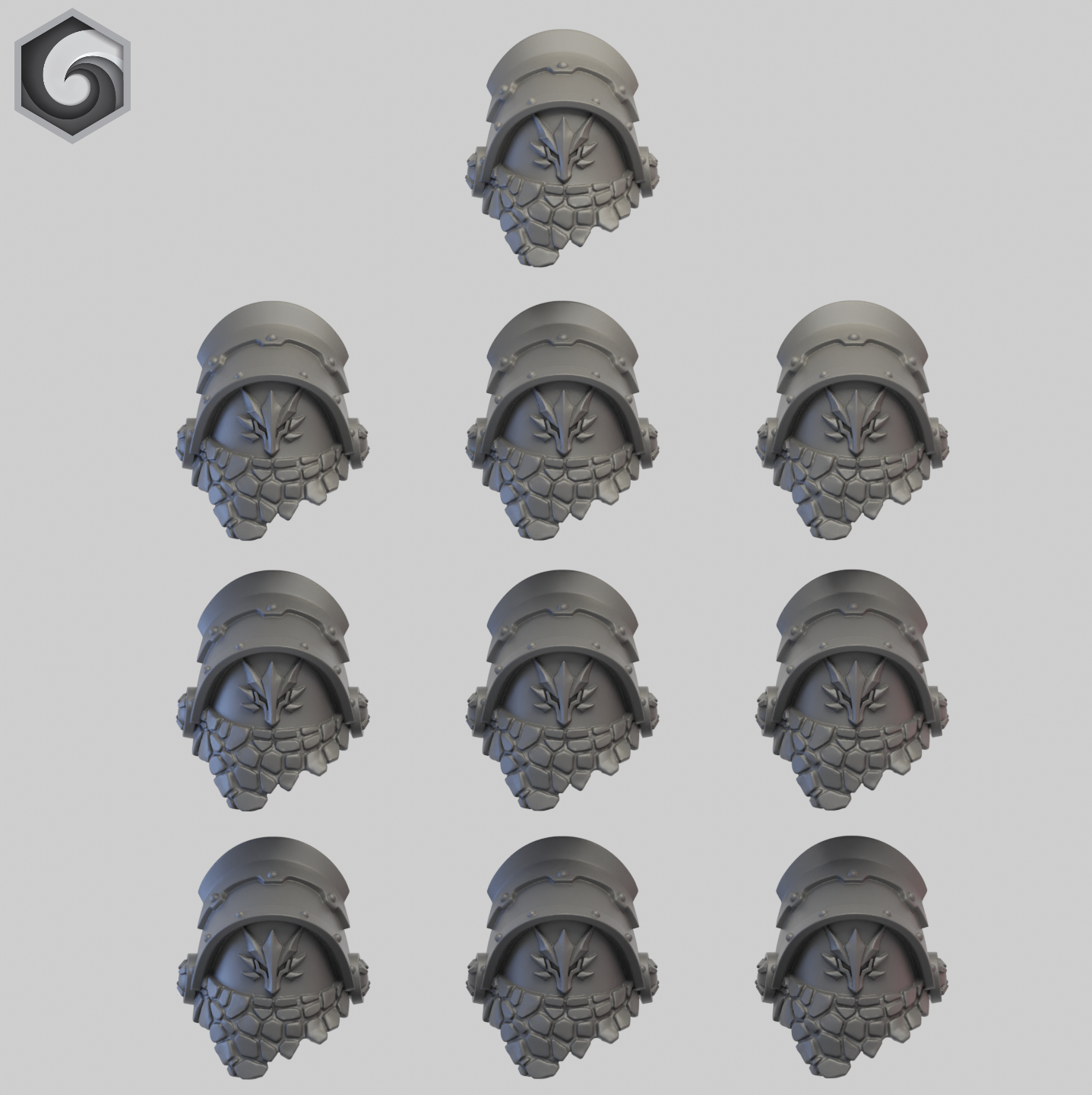 Anvil Warden Shoulderpad H x 10 ~ Greytide Studio