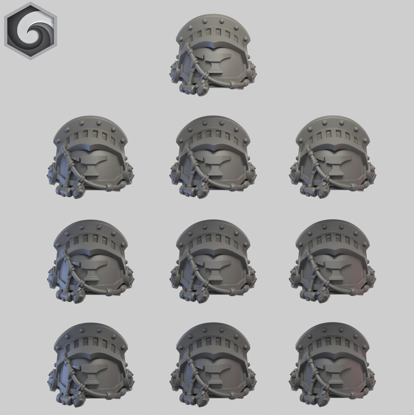 Anvil Warden Shoulderpad I x 10 ~ Greytide Studio