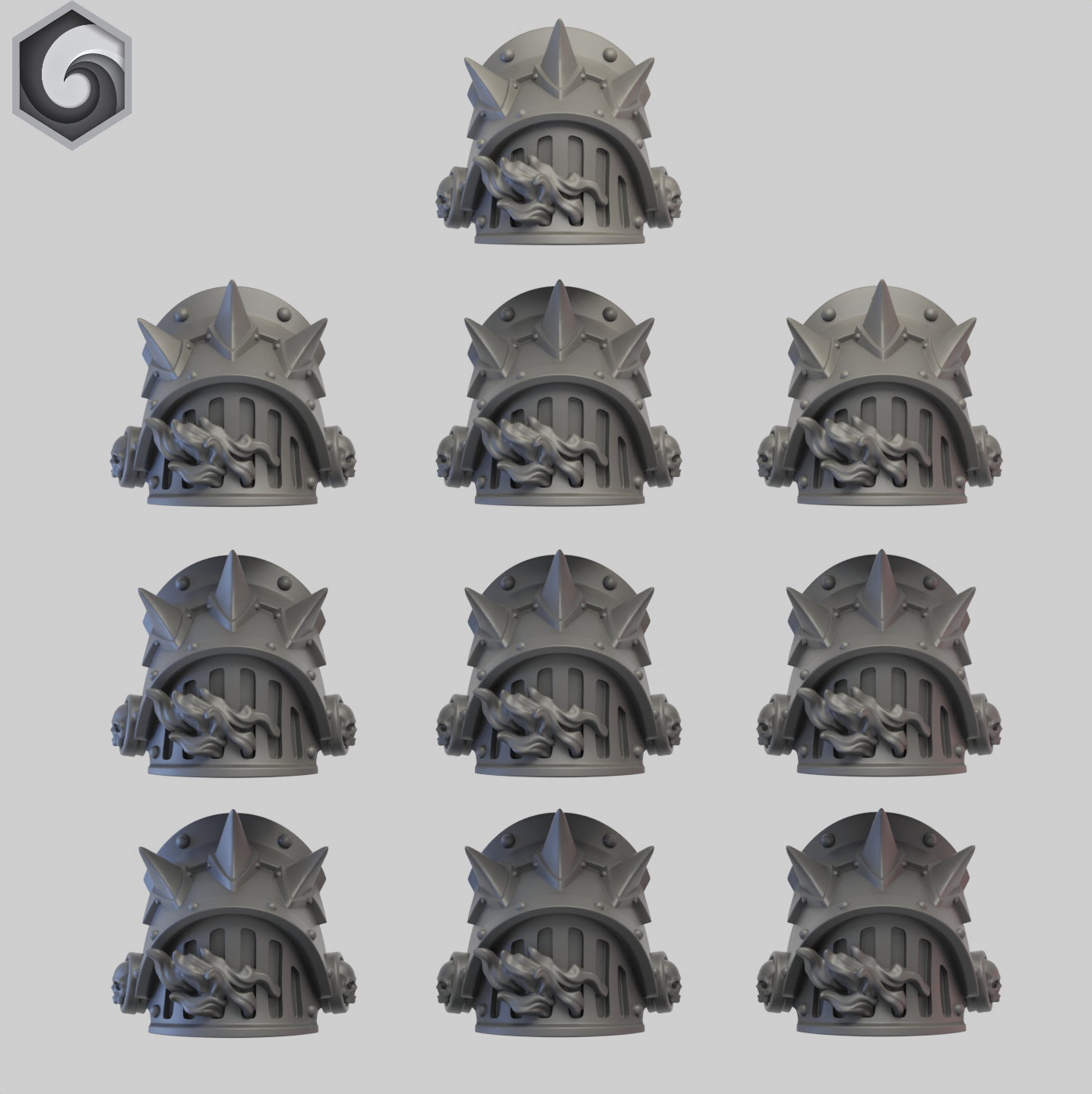 Anvil Warden Shoulderpad L x 10 ~ Greytide Studio