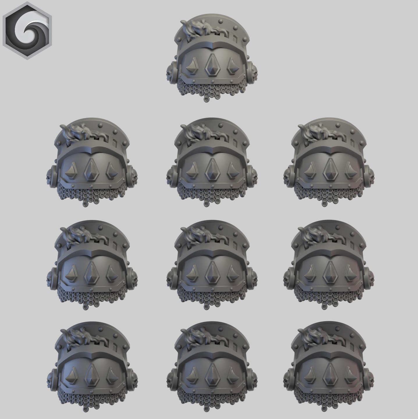 Anvil Warden Shoulderpad M x 10 ~ Greytide Studio