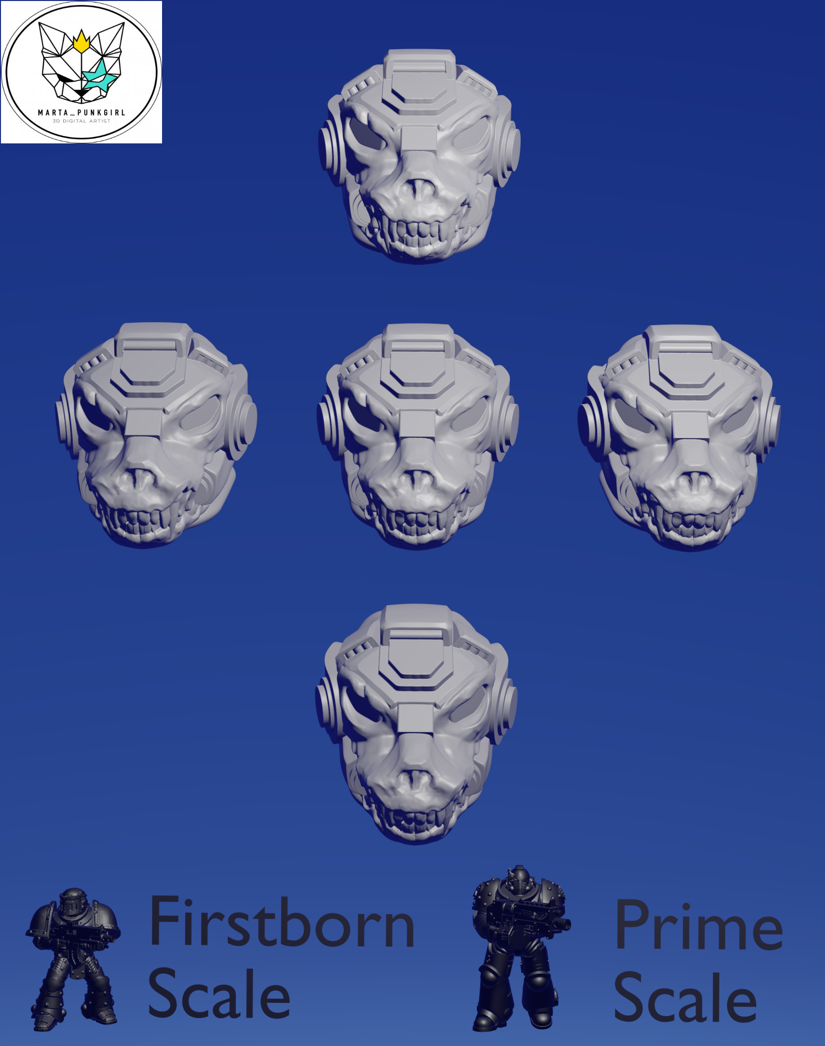 Wolf Knight Terminator Helmets x Marta Punkgirl – UKWarforged