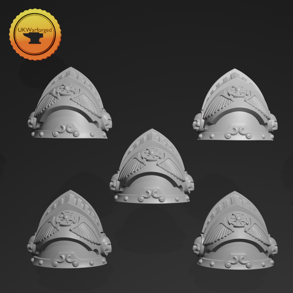 Heavy Armour - Terminator Shoulderpad A x 5 ~ Greytide Studio image 0
