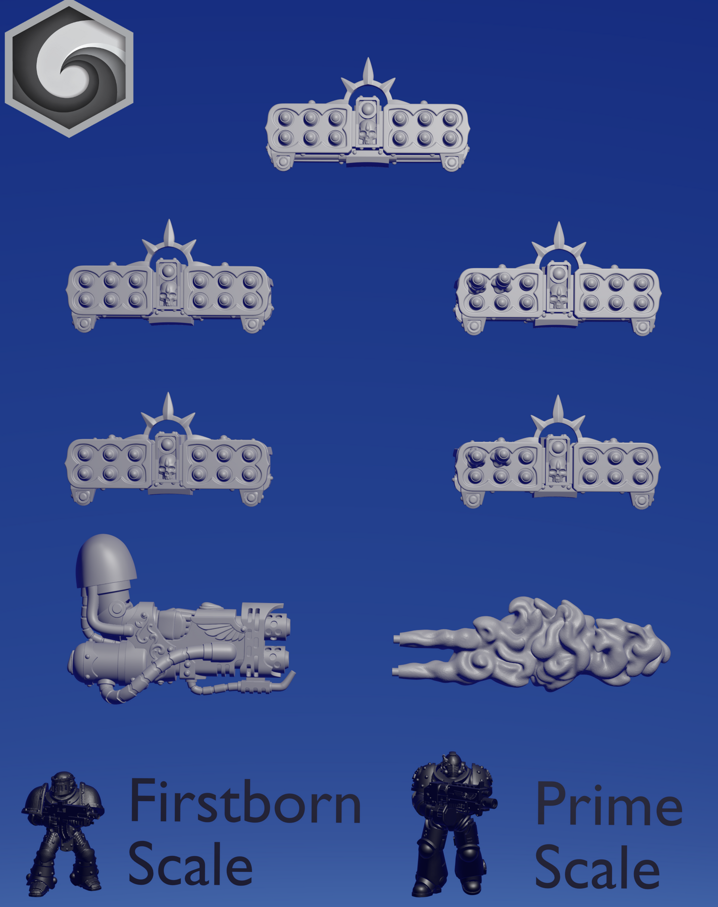 Crimson Lords Heavy Armour Weapon Set ~ Greytide Studio image 0