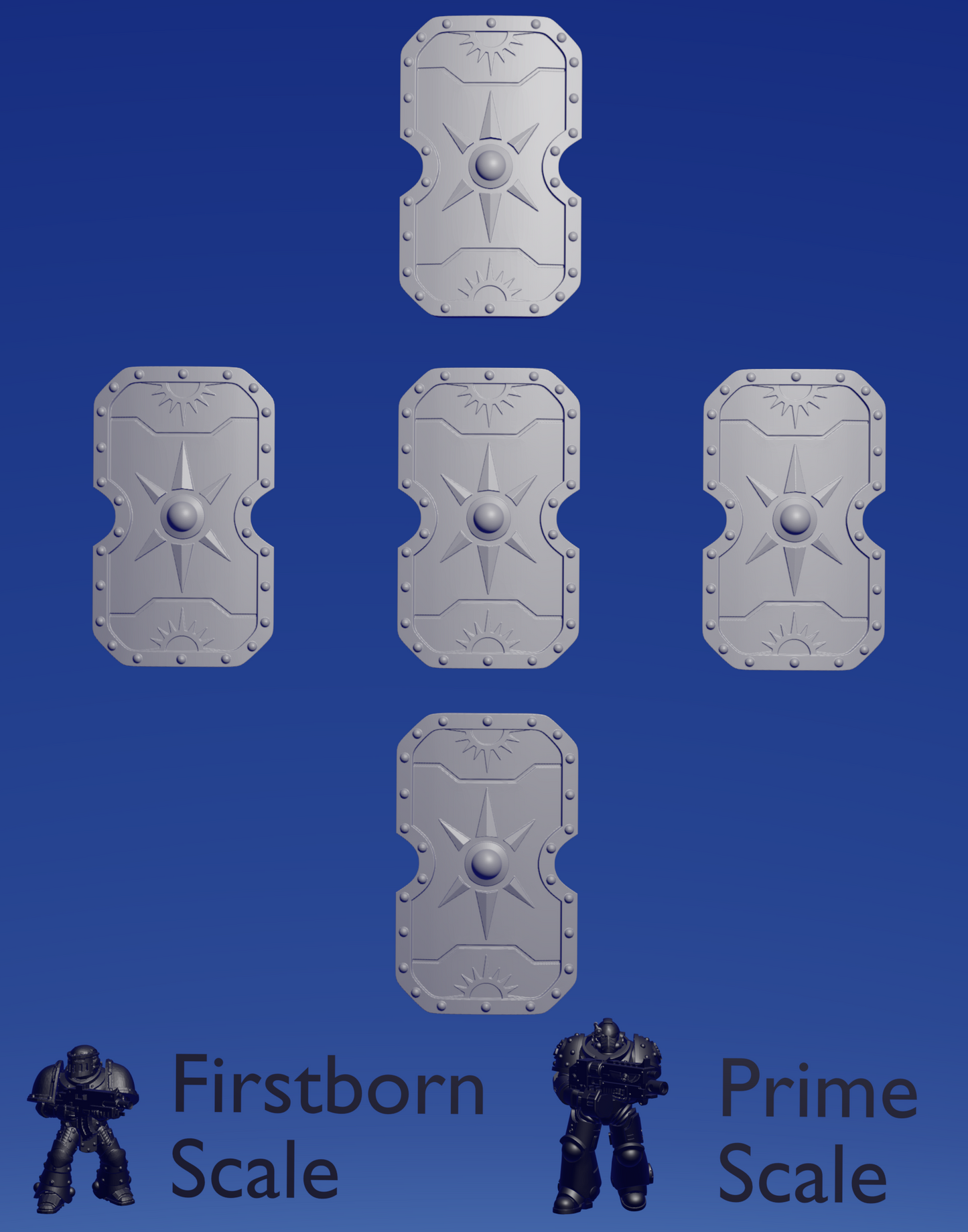 Ultra Knight Boarding Shield C x 5 ~ Greytide Studio image 0