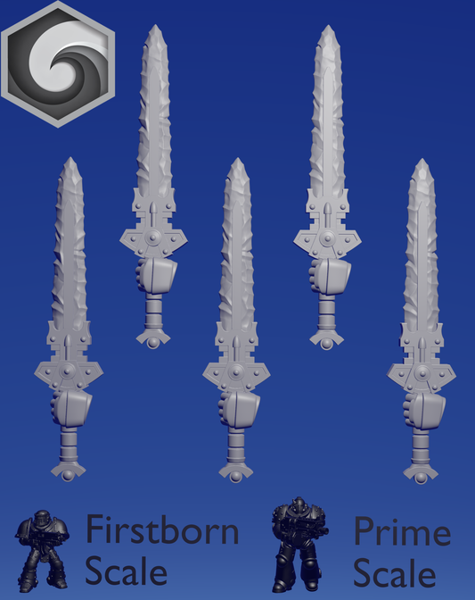 Primal Hound Left Sword D x 5 ~  Greytide Studio image 0