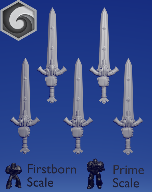 Primal Hound Right Sword C x 5 ~  Greytide Studio image 0