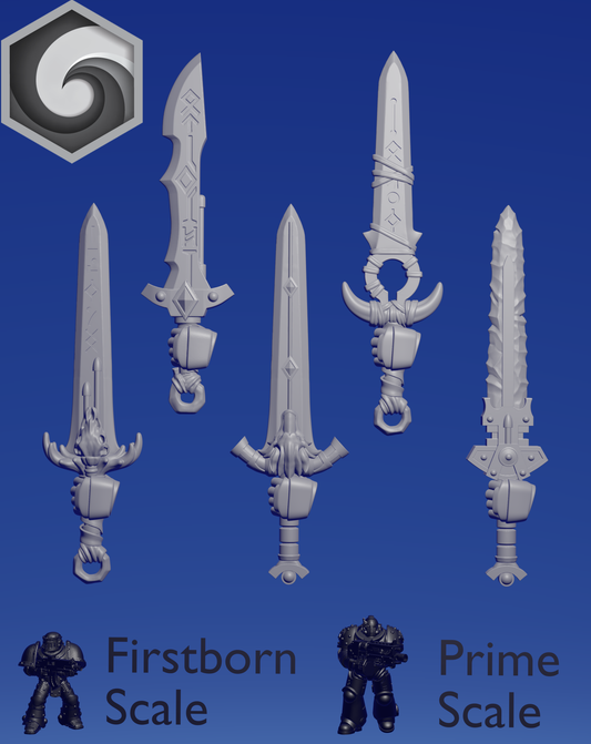 Primal Hound Left Sword Mixed x 5 ~  Greytide Studio image 0