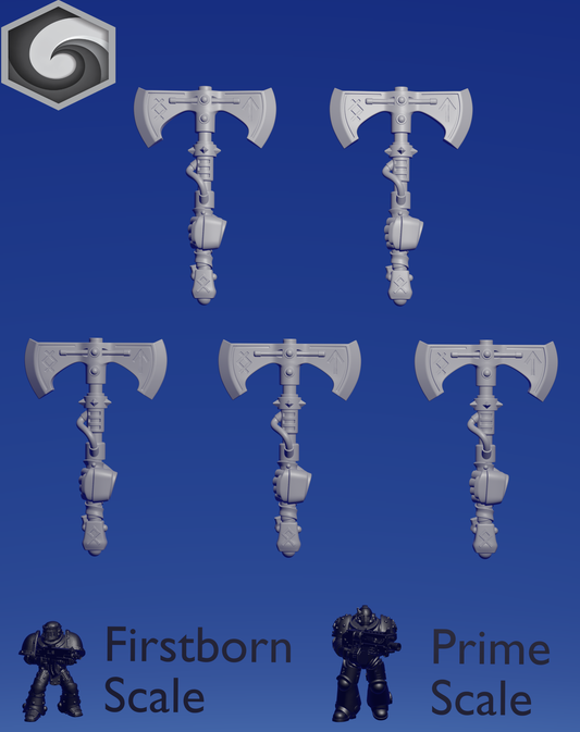 Primal Hound Left Axe B x 5 ~  Greytide Studio image 0